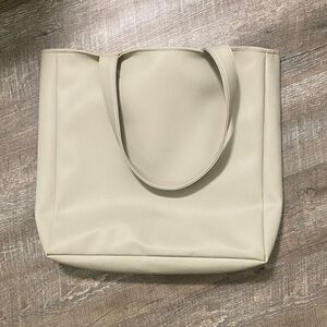 Reversible Cream/Tan Tote Bag